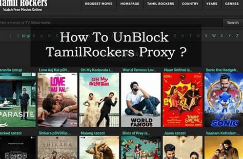 tamilrockers website proxy|TamilRockers Proxy 2020: NEW proxy / mirror sites。